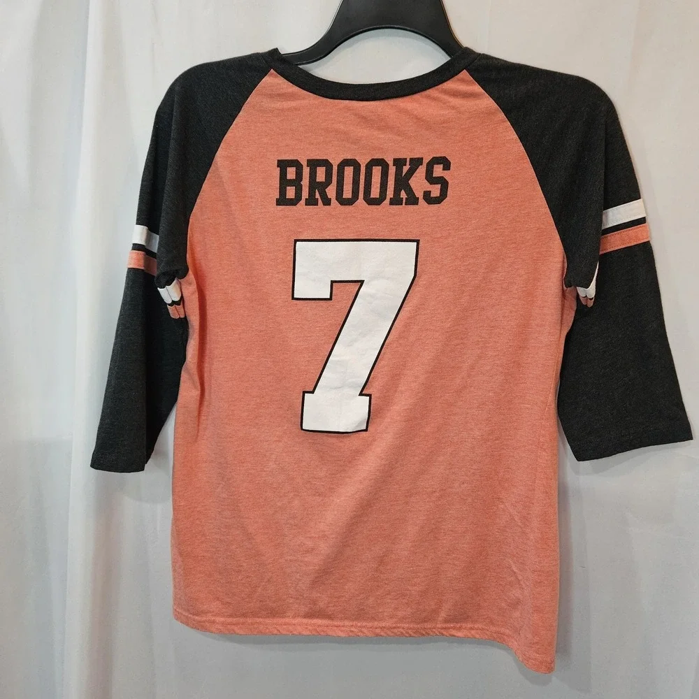 Garth Brooks World Tour #7 Raglan Baseball T-shirt Size XL 3/4 Sleeve Concerts